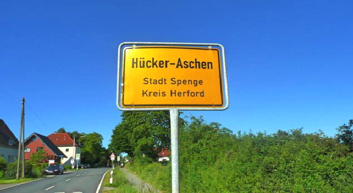 Eingangsschild Stadtteil Hücker-Aschen